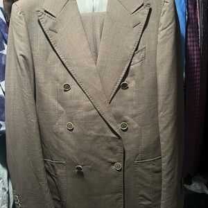 Suitsupply Double-Breasted Brown Blazer